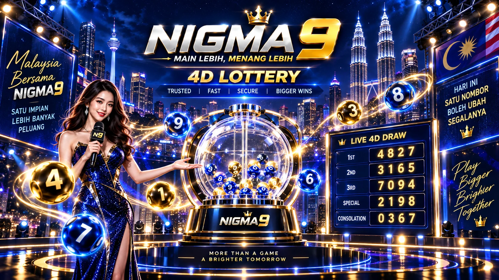 Nigma9 4D Lottery â live 4D draw results in Malaysia